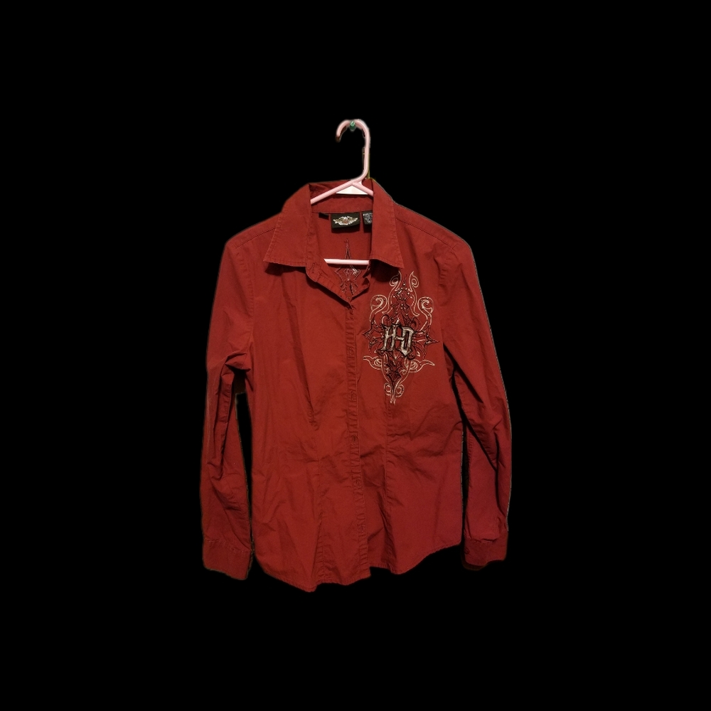 Harley Davidson button down shirt
